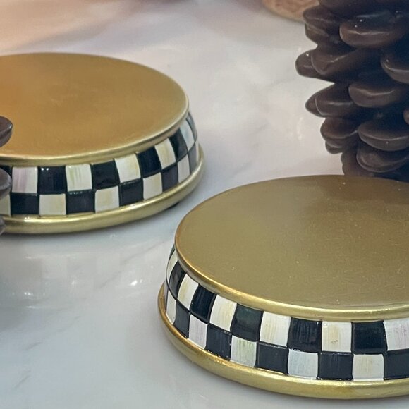 MacKenzie Childs Pinecone Flameless Candles (set of 2) - Picture 7 of 14